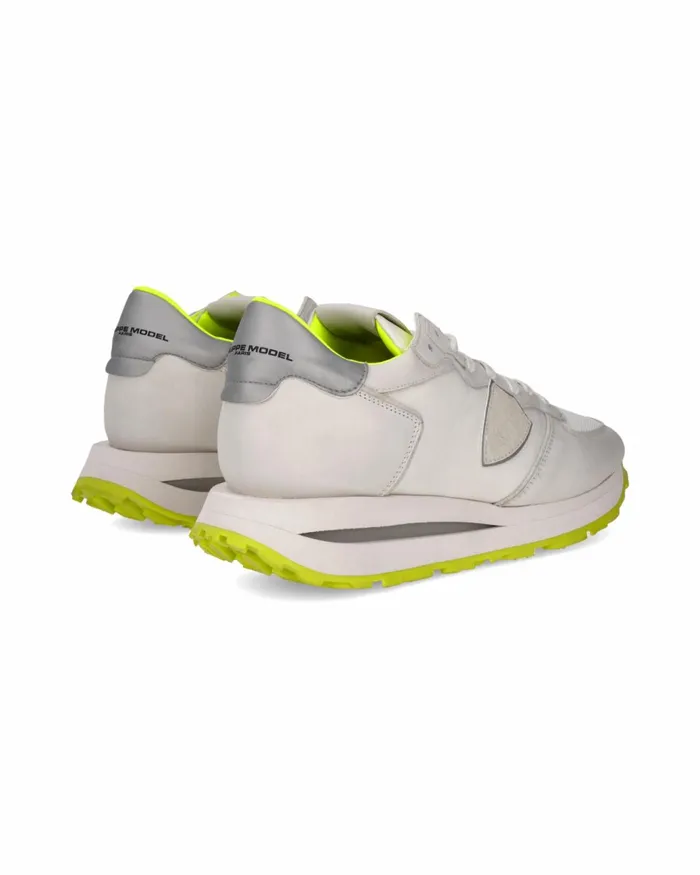 Men Tropez Haute Sneakers WhiteYellow Shoes Philippe Model Paris Casual