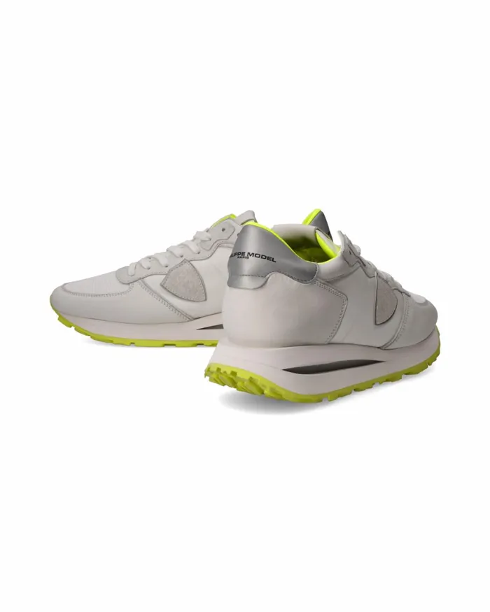 Men Tropez Haute Sneakers WhiteYellow Shoes Philippe Model Paris Casual