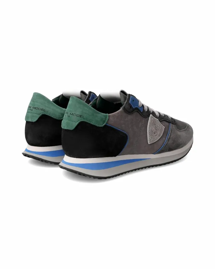 Men Trpx Sneakers GrayGreen Shoes Philippe Model Paris Casual
