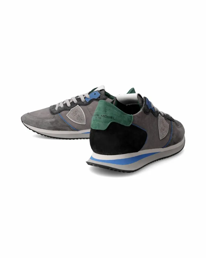 Men Trpx Sneakers GrayGreen Shoes Philippe Model Paris Casual