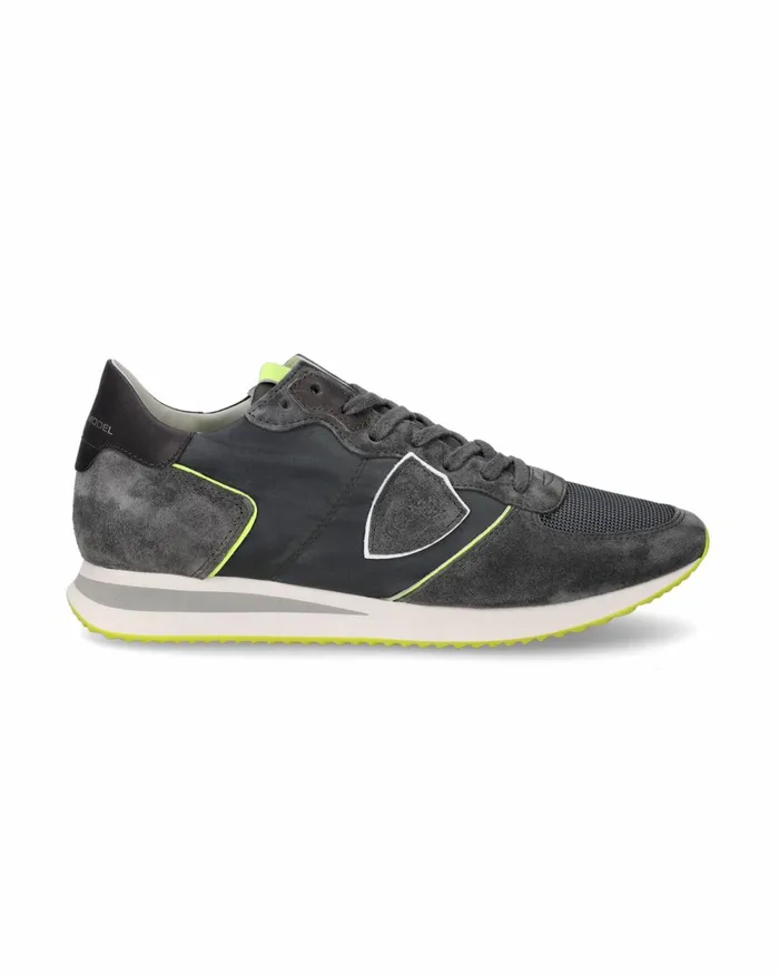 Men Trpx Sneakers GrayYellow Shoes Philippe Model Paris Casual