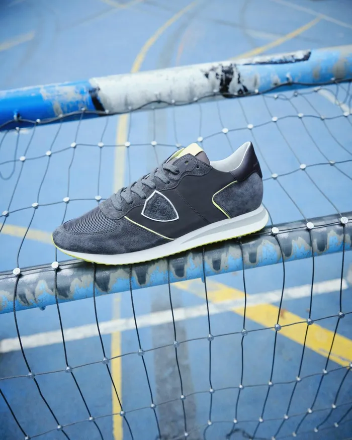 Men Trpx Sneakers GrayYellow Shoes Philippe Model Paris Casual