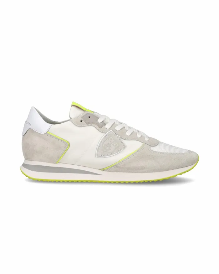 Men Trpx Sneakers WhiteYellow Shoes Philippe Model Paris Casual