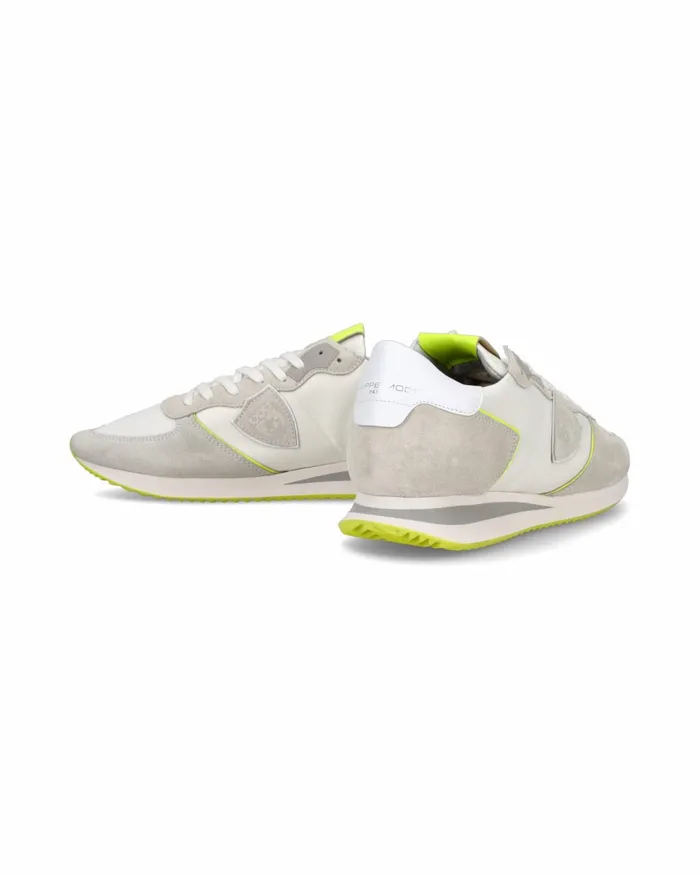 Men Trpx Sneakers WhiteYellow Shoes Philippe Model Paris Casual
