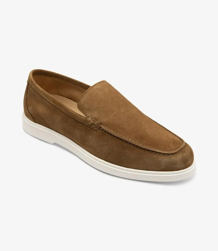 Men Tuscany Chestnut Brown Suede Loake Loafers Men Tuscany Chestnut Brown Suede Loake Loafers