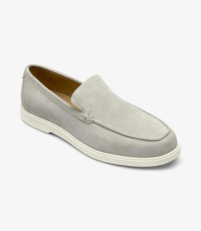 Men Tuscany Stone Suede Loake Loafers Men Tuscany Stone Suede Loake Loafers