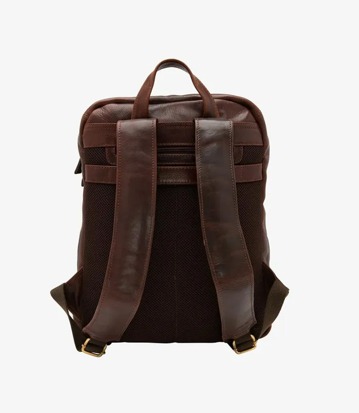 Men Waterloo Rucksack Brown Loake Overnight and Wash Bags