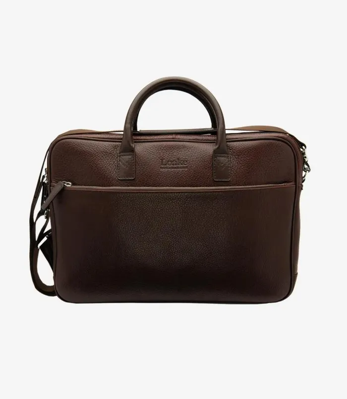 Men Westminster Briefcase Brown Grain Loake Formal Bags