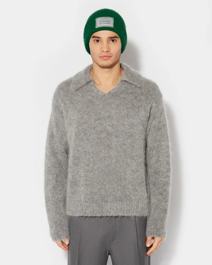 MenWomen Blue Green Mohair Beanie Unisex Paris Philippe Model Paris Hats