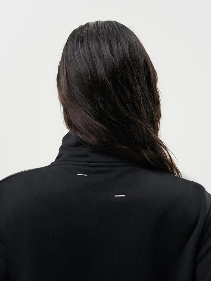 MenWomen Filling Pieces Coats and Jackets Jersey Track Jacket Black