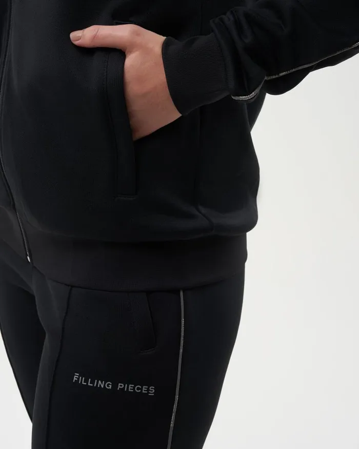 MenWomen Filling Pieces Coats and Jackets Jersey Track Jacket Black