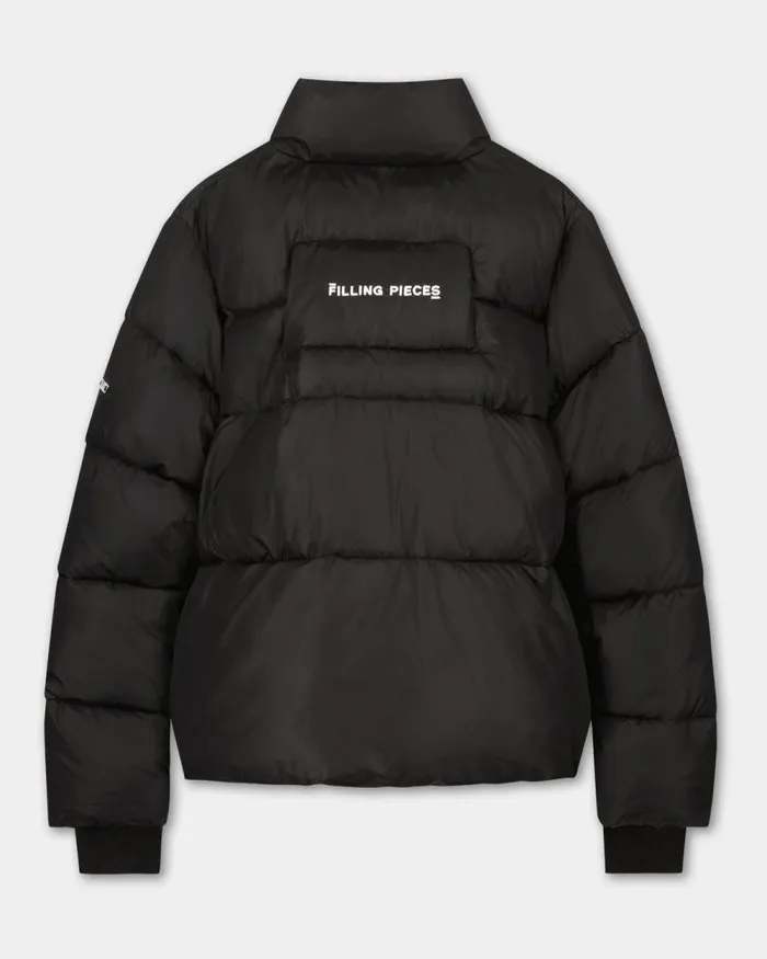 MenWomen Filling Pieces Coats and Jackets Puffer Jacket Black