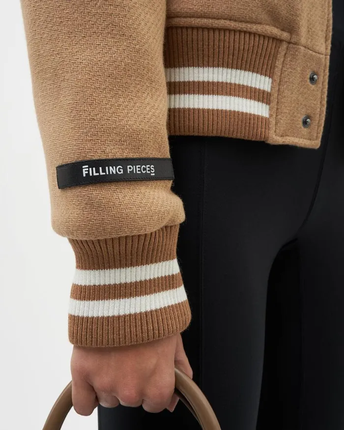 MenWomen Filling Pieces Coats and Jackets Varsity Jacket Camel Beige