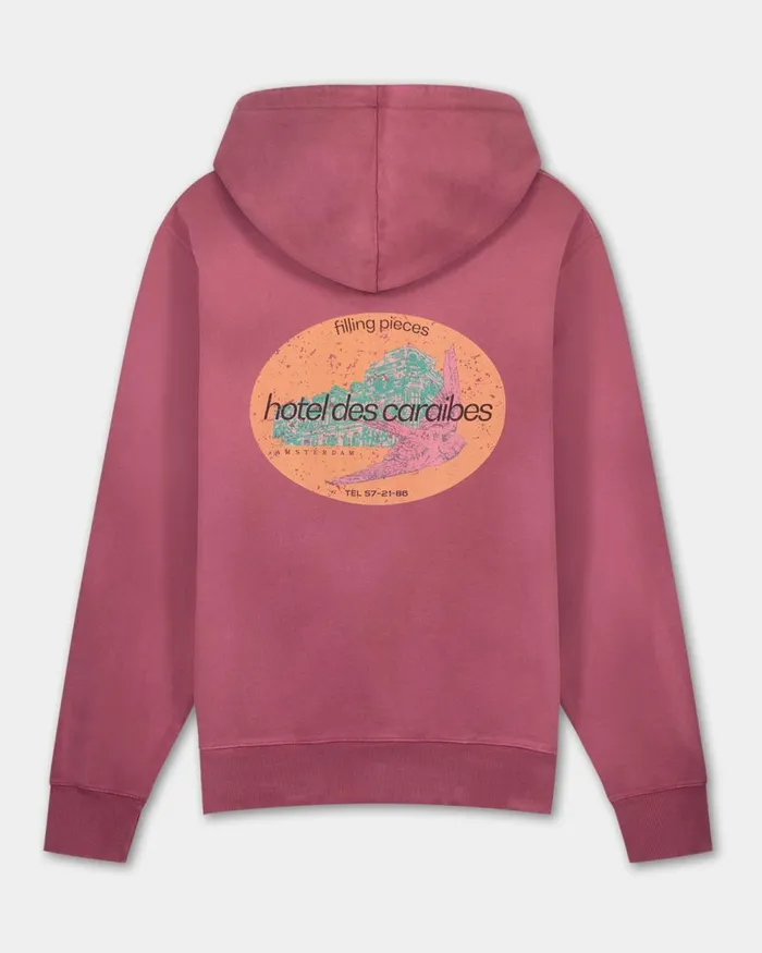 MenWomen Filling Pieces Hoodies and Sweatshirts FP Studio Hoodie HDC Burgundy
