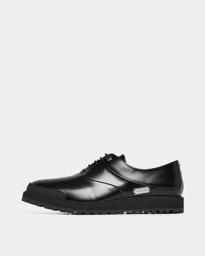 MenWomen Filling Pieces Loafers and Dress Shoes FP Derby All Black