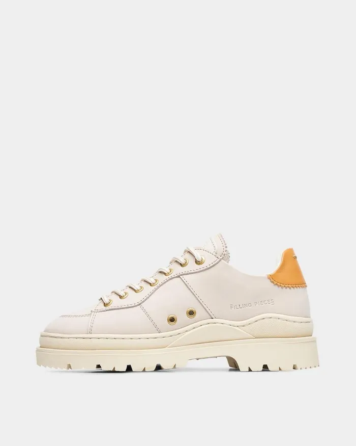MenWomen Filling Pieces Sneakers Court Serrated Off White