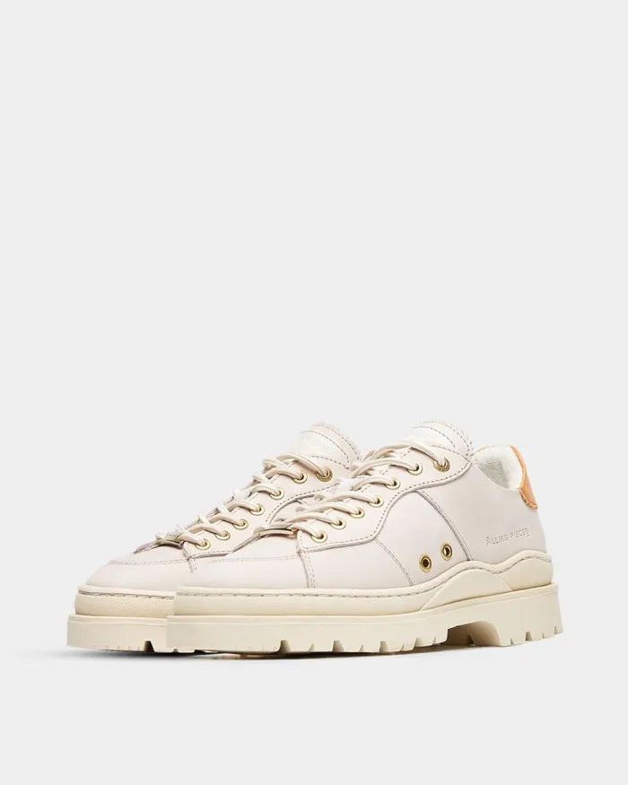 MenWomen Filling Pieces Sneakers Court Serrated Off White