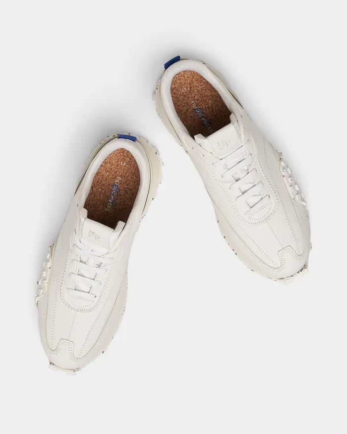 MenWomen Filling Pieces Sneakers Crease Runner 683 White