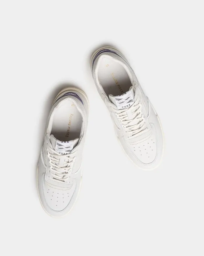 MenWomen Filling Pieces Sneakers Curb Era White