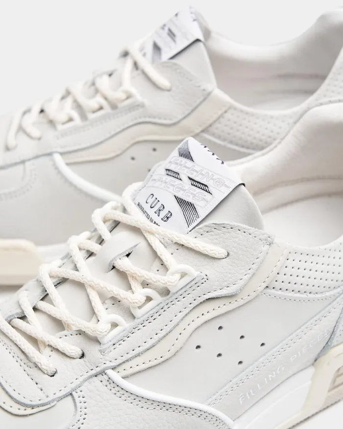 MenWomen Filling Pieces Sneakers Curb Era White