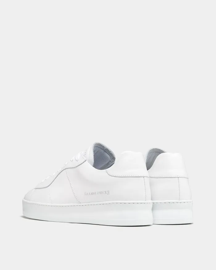 MenWomen Filling Pieces Sneakers Low Plain Court All White