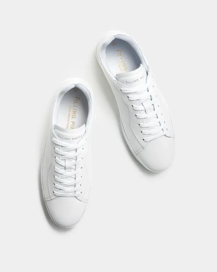 MenWomen Filling Pieces Sneakers Low Plain Court All White