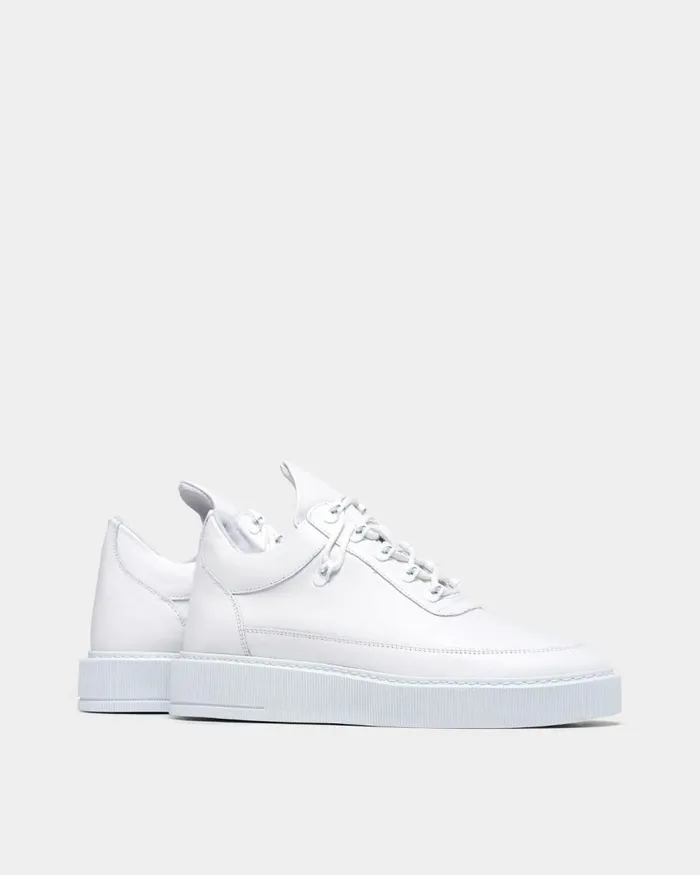 MenWomen Filling Pieces Sneakers Low Top Dress Cup Matt Gala All White