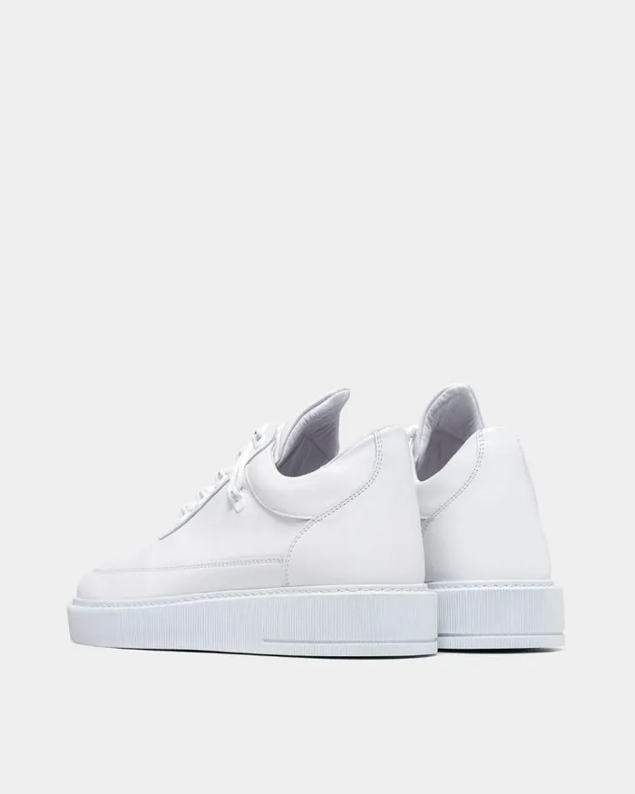 MenWomen Filling Pieces Sneakers Low Top Dress Cup Matt Gala All White