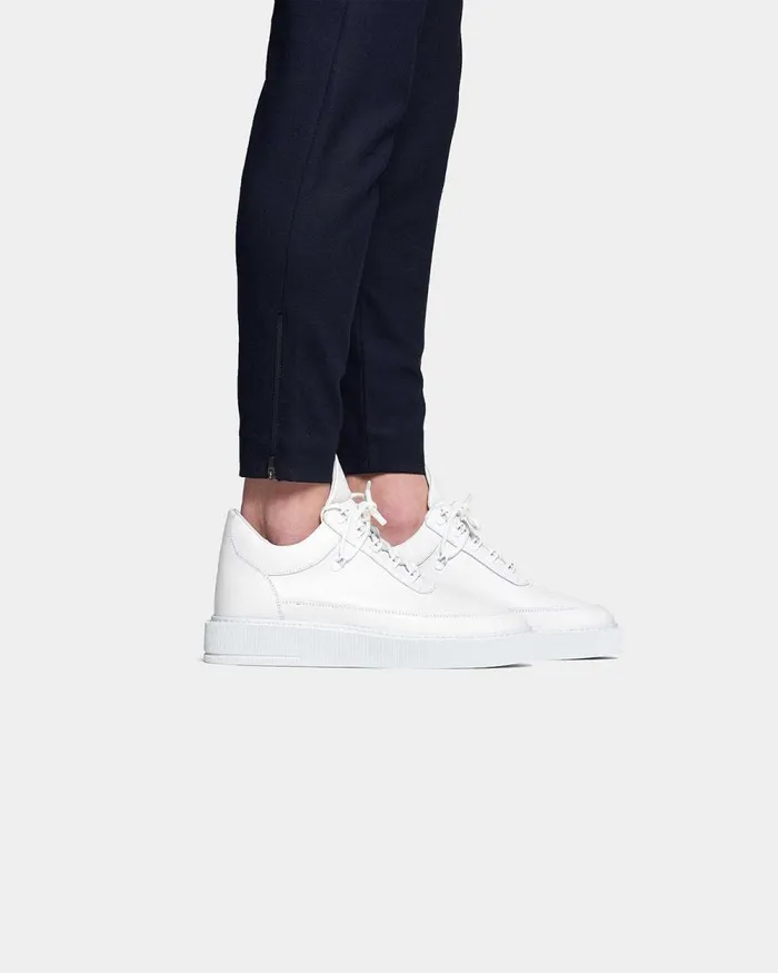 MenWomen Filling Pieces Sneakers Low Top Dress Cup Matt Gala All White