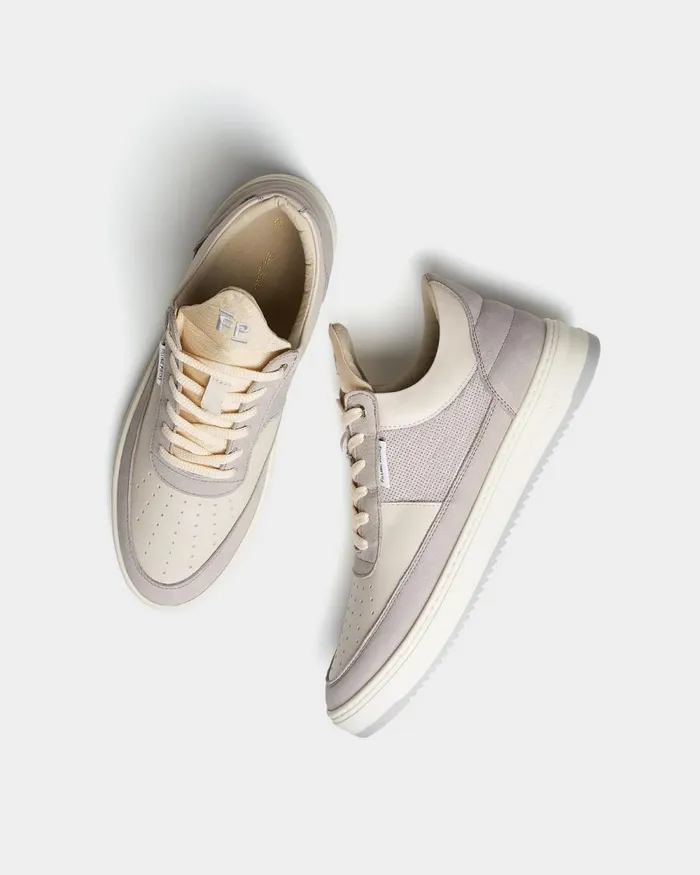 MenWomen Filling Pieces Sneakers Low Top Game Light Grey