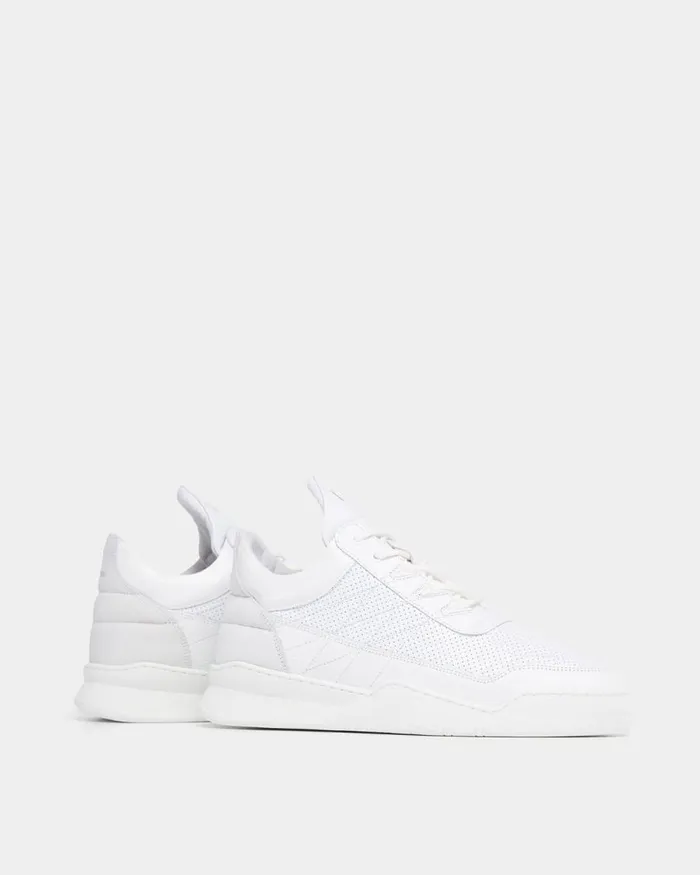 MenWomen Filling Pieces Sneakers Low Top Ghost Tweek All White