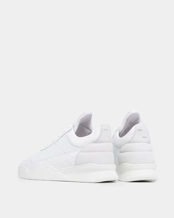 MenWomen Filling Pieces Sneakers Low Top Ghost Tweek All White