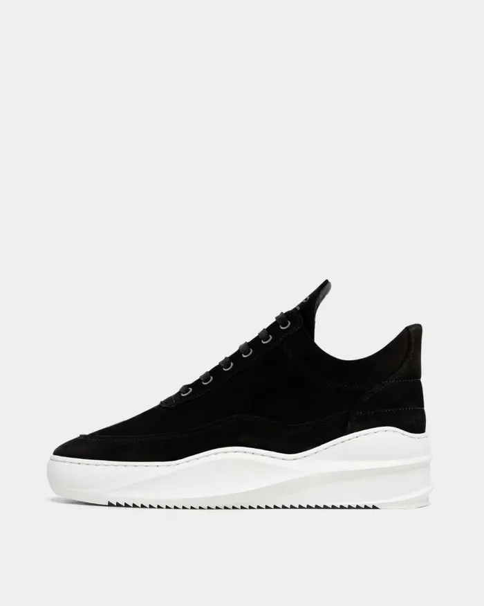 MenWomen Filling Pieces Sneakers Low Top Sky Matt Nubuck Black