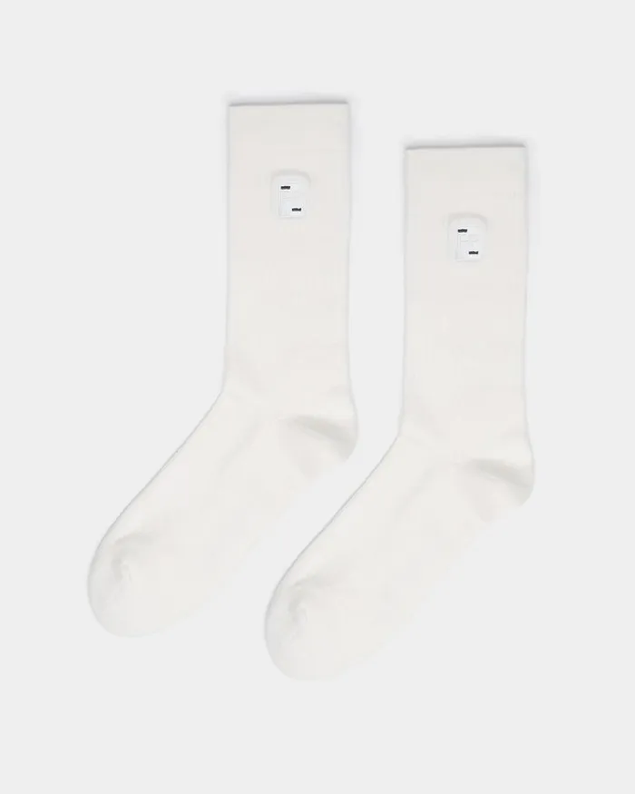 MenWomen Filling Pieces Socks Socks Patch White