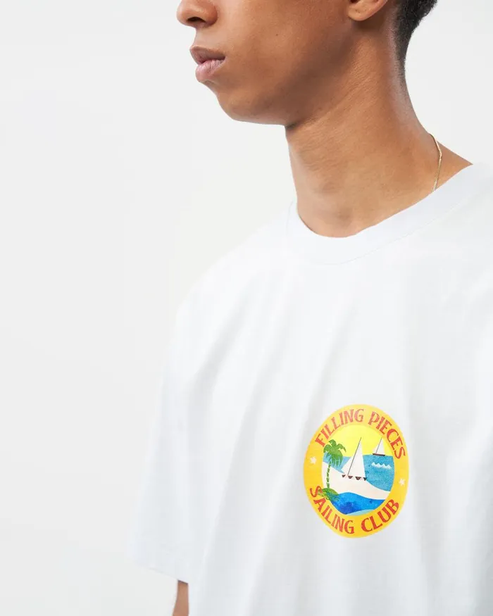 MenWomen Filling Pieces TShirts and Shirts Tee Sailing Club Arctic Ice White