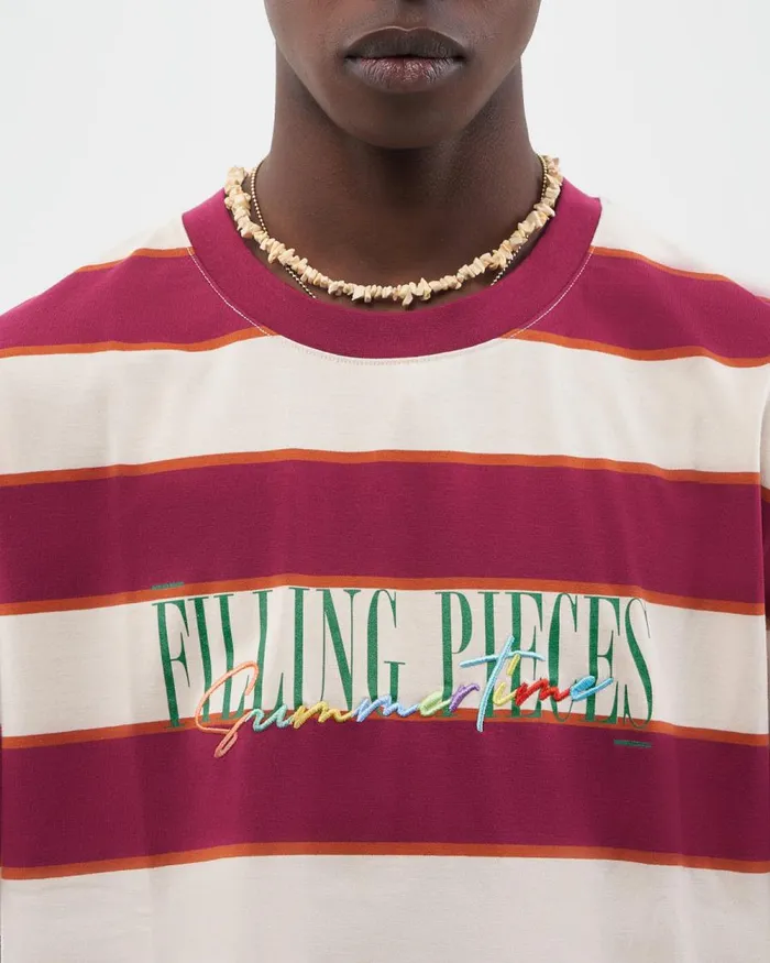 MenWomen Filling Pieces TShirts and Shirts Tee Summertime Burgundy