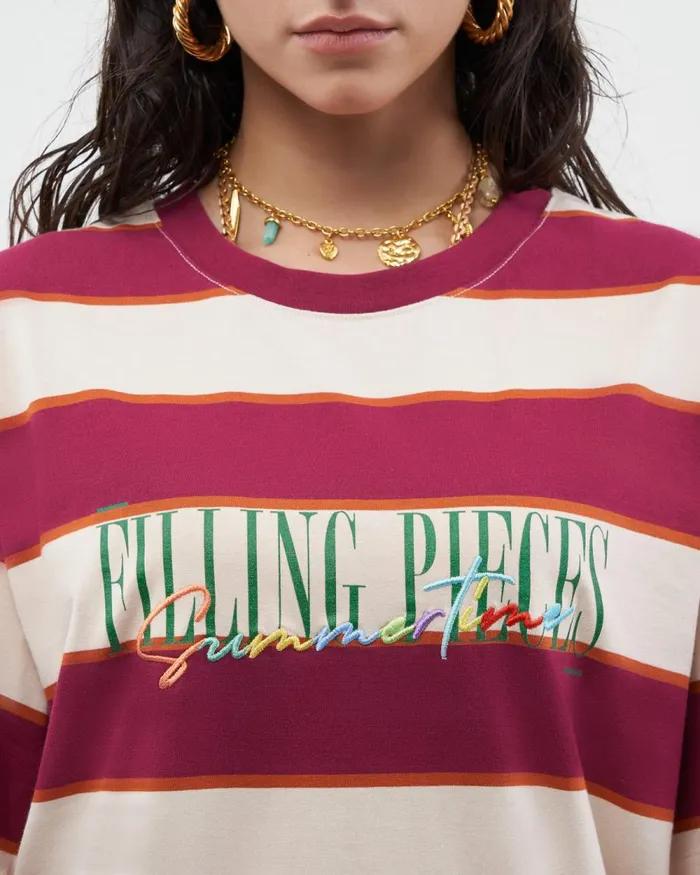 MenWomen Filling Pieces TShirts and Shirts Tee Summertime Burgundy