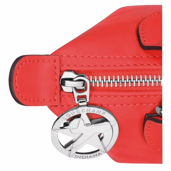MenWomen Longchamp X Robert Indiana XS Handbag Red Longchamp Handbags
