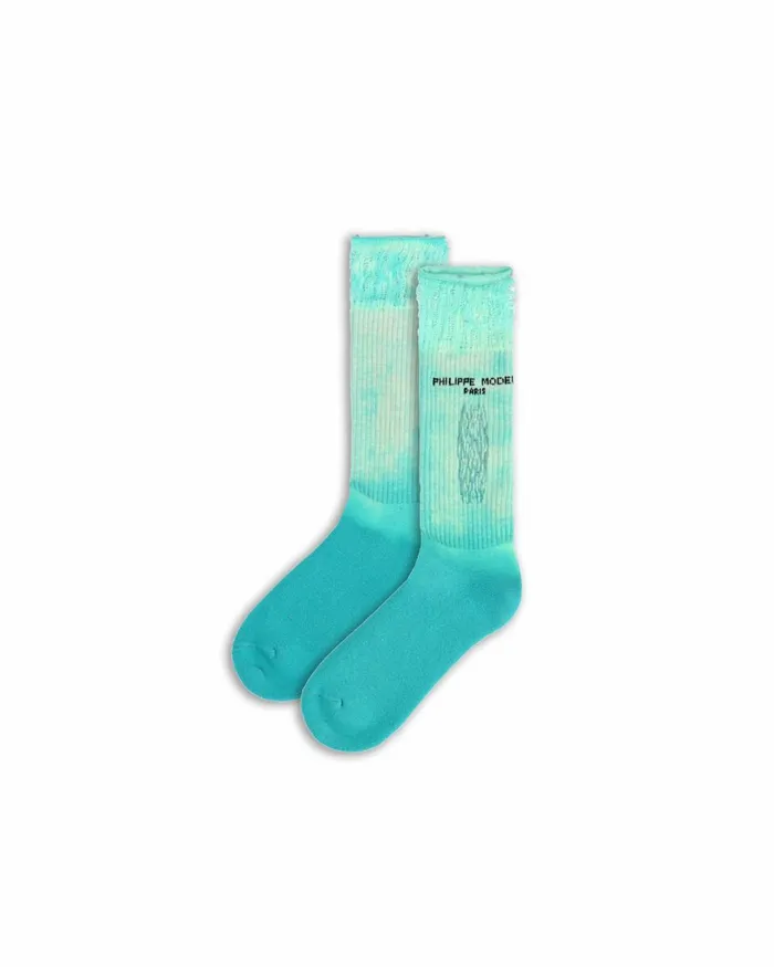 MenWomen Socks 8211 Green Paris Philippe Model Paris Socks