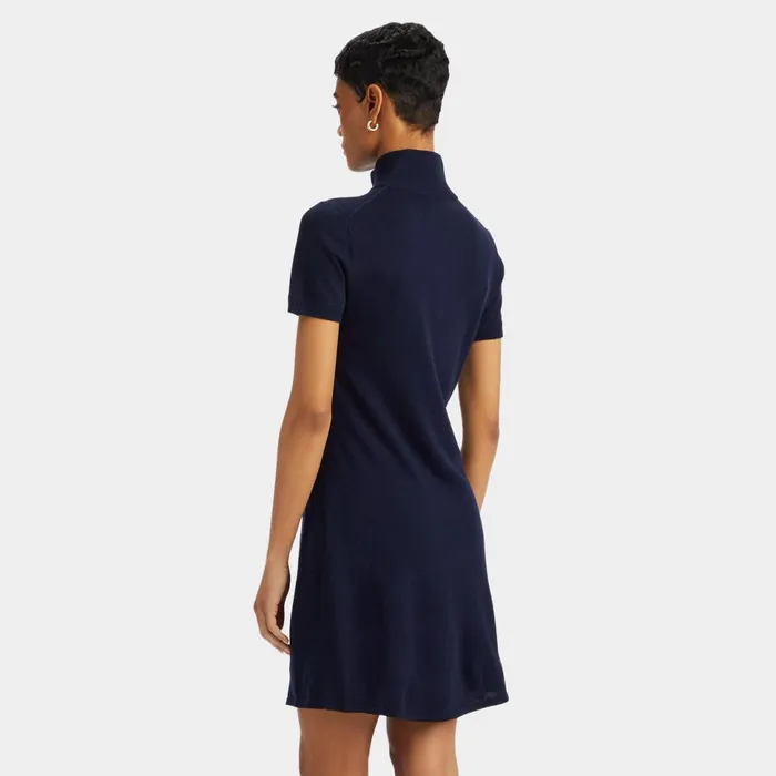 Merino Wool Quarter Zip Polo Sweater Dress Twilight Women GFORE Bottoms