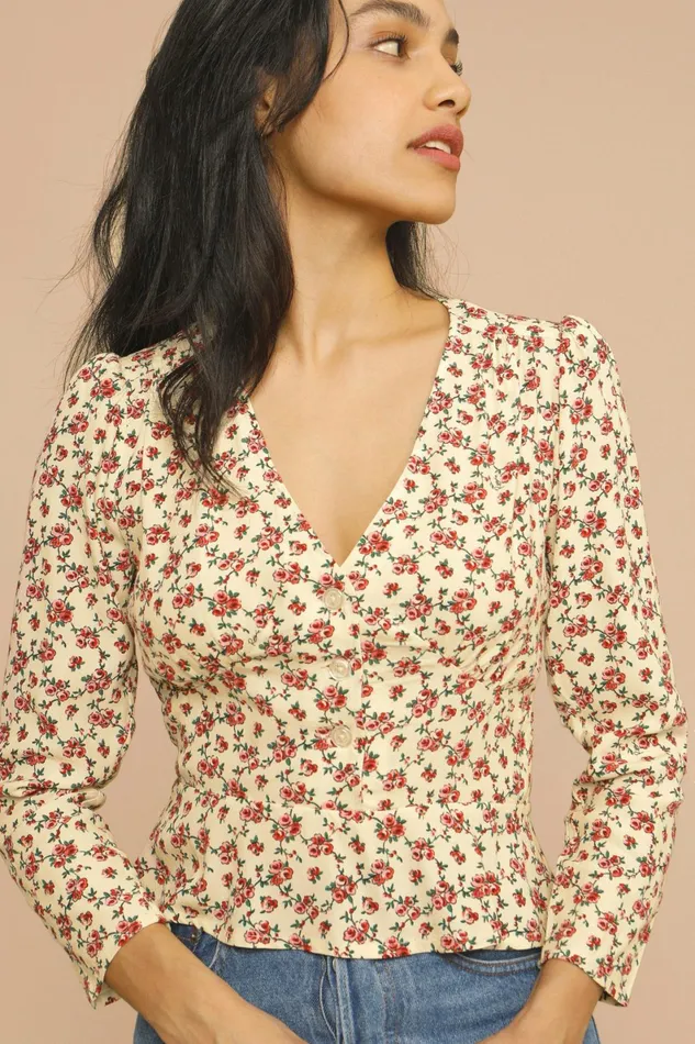 MIMI Top Rosita Ecru Women Rouje Blouses and Tops