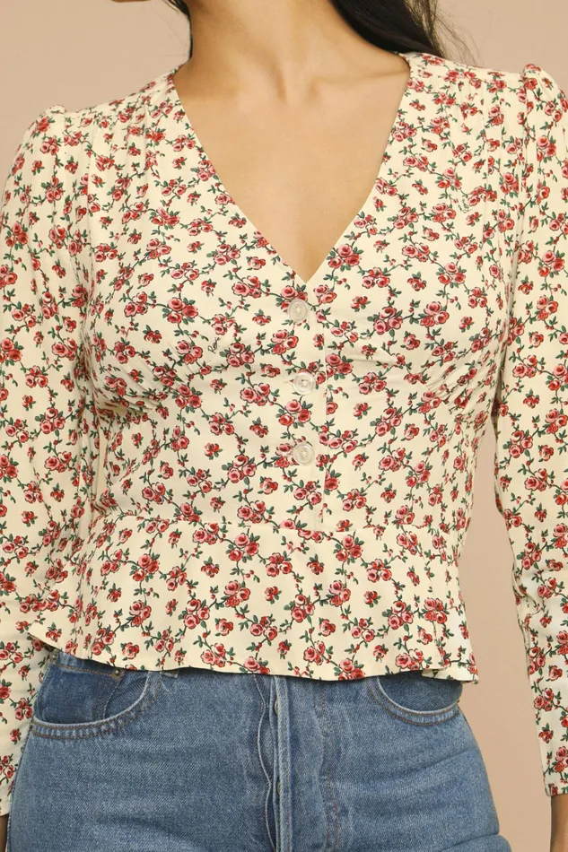 MIMI Top Rosita Ecru Women Rouje Blouses and Tops