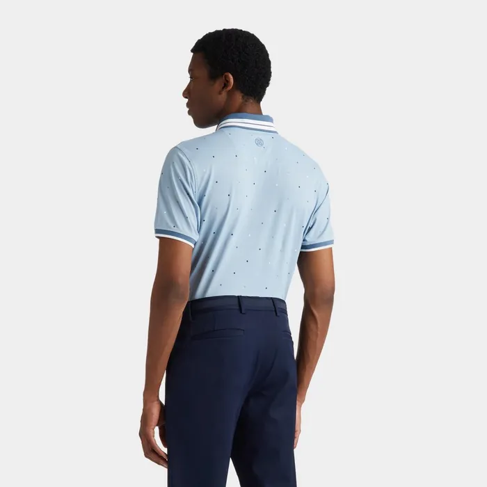Mini Stars Banded Sleeve Tech Piqu Polo Fjord Men GFORE Tops