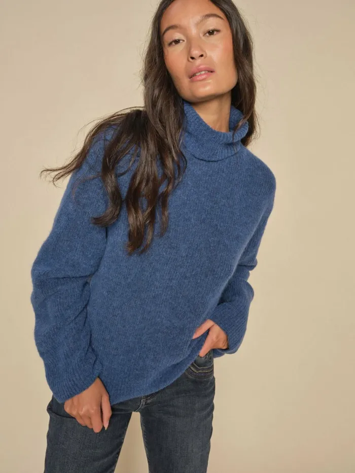 MOS MOSH MMAidy Thora Rollneck Knit Set Sail Women Knits