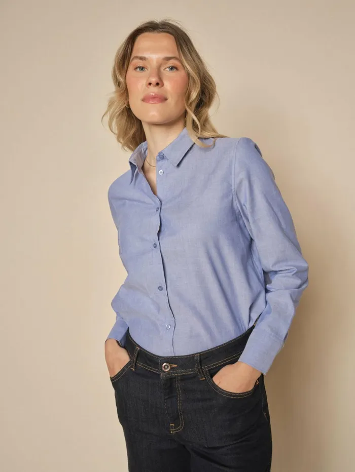 MOS MOSH MMAnica Oxford Shirt Velvet Morning Women Shirts MOS MOSH MMAnica Oxford Shirt Velvet Morning Women Shirts