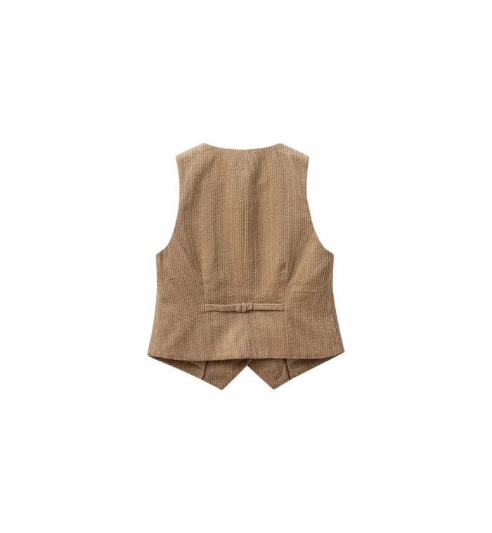MOS MOSH MMCeris Joana Vest Tannin Women Waistcoats MOS MOSH MMCeris Joana Vest Tannin Women Waistcoats