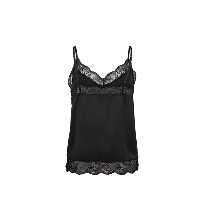 MOS MOSH MMDitte Silk Lace Top Black Women Blouses and Tops MOS MOSH MMDitte Silk Lace Top Black Women Blouses and Tops