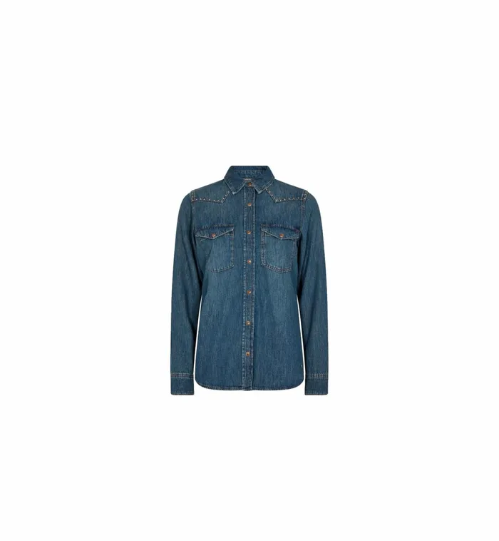 MOS MOSH MMElvira Denim Shirt Blue Women Shirts MOS MOSH MMElvira Denim Shirt Blue Women Shirts