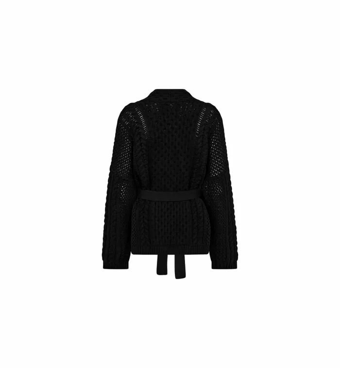 MOS MOSH MMErsa Knit Cardigan Black Women Knits MOS MOSH MMErsa Knit Cardigan Black Women Knits