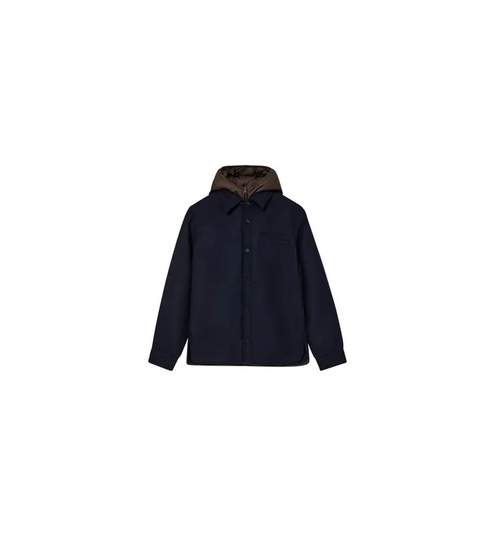 MOS MOSH MMGCompton Wool Hood Jacket Navy Men Jackets MOS MOSH MMGCompton Wool Hood Jacket Navy Men Jackets